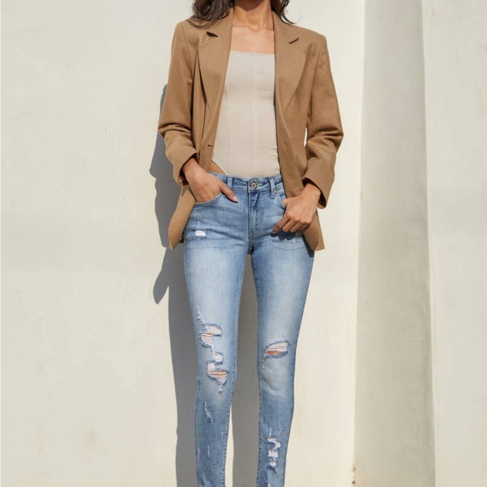 Mid Rise Ankle Skinny Jeans
